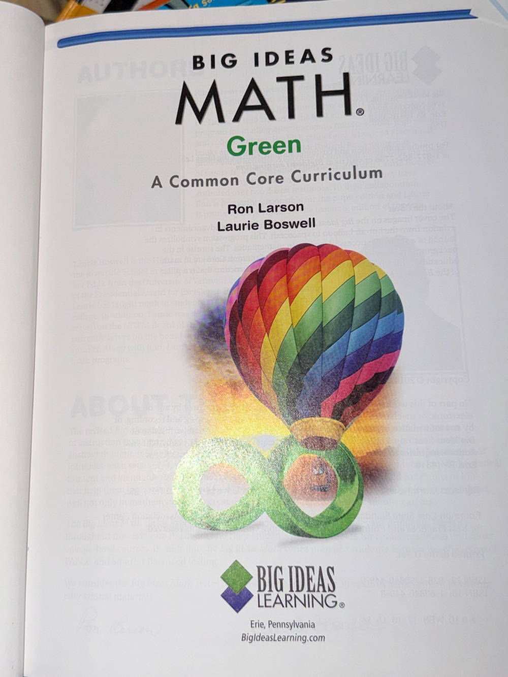 Big Ideas Math: A Common Core Curriculum - Picture 3 of 7